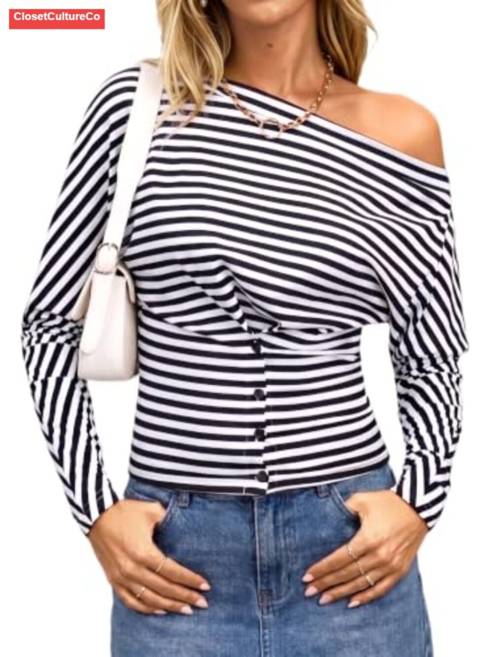Off Shoulder Long Sleeve Cinched Waist Dolman Top